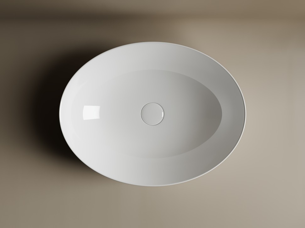 Умывальник чаша накладная овальная Element 520x395x130мм