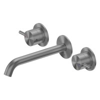 Смеситель ABBER Wasser Kreis 316 AF81123BGG-L для раковины скрытого монтажа, брашированная оружейная сталь