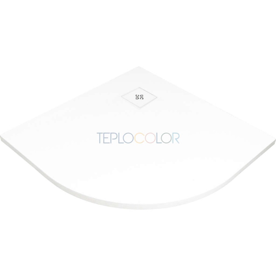 Акриловый душевой поддон, полукруглый, 90x90 см