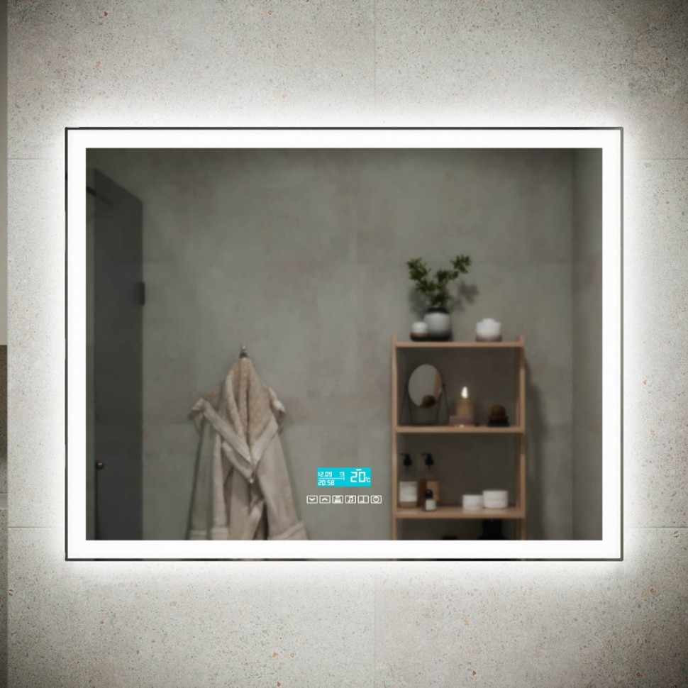 Зеркало для ванной комнаты SANCOS City 2.0 900x700 c подсветкой, арт.CI2.900