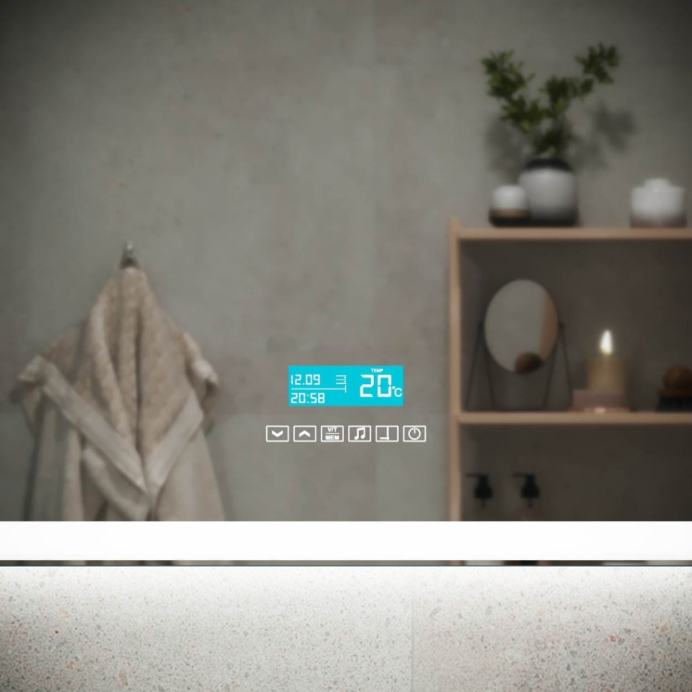 Зеркало для ванной комнаты SANCOS City 2.0 900x700 c подсветкой, арт.CI2.900