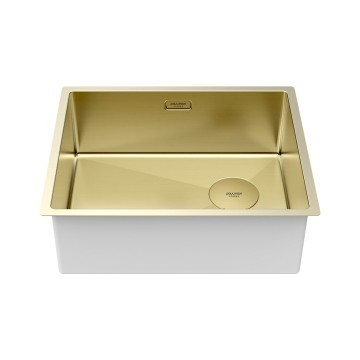 Мойка нерж. сталь NEXT-SKEW 54 UNI, PM885444-LG, светлое золото, 540х440мм, Paulmark 1,2мм