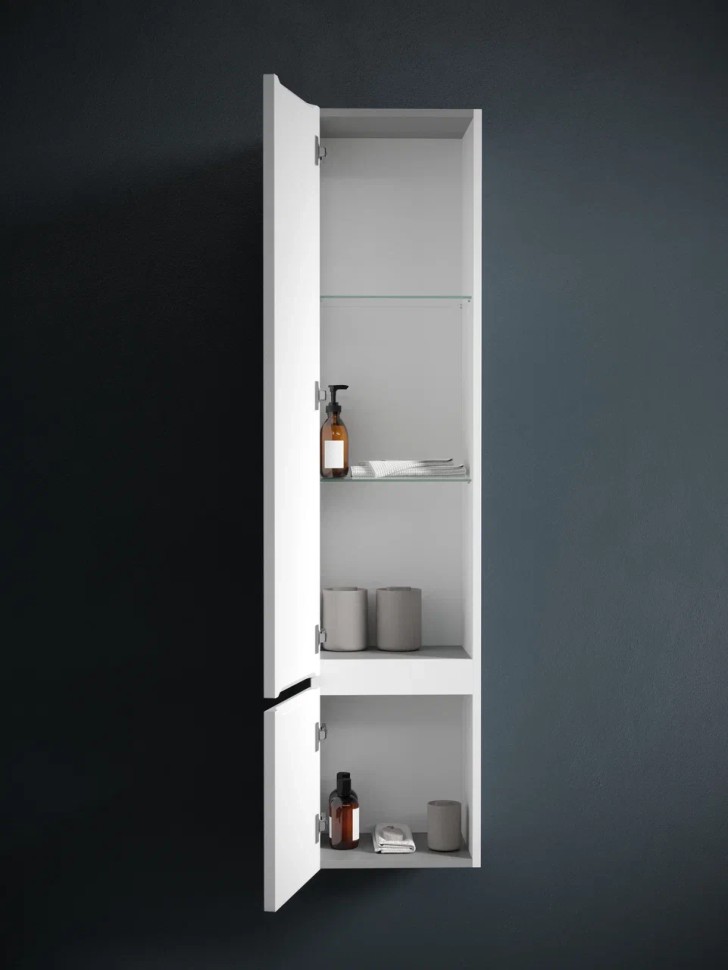 Шкаф-пенал SANCOS Very подвесной левый, Bianco , 350х300х1600 мм, арт. PVR35LW