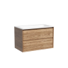 Тумба подвесная SANCOS Marmi 2.0 790х445х520 c двумя ящиками оснащенными доводчиками скрытого монтажа, цвет дуб чарльстон, арт.MR2.080ECH