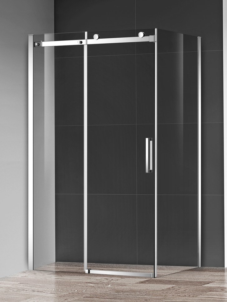 Душевая дверь в нишу 1200*1950мм., стекло 8мм, цвет профиля хром. AQM4203F-9
