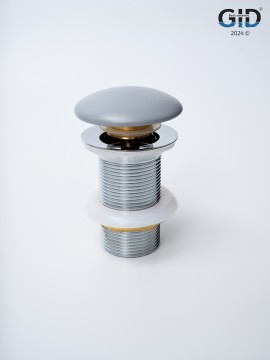 Донный клапан Gid без перелива Gmh100 74401K серый матовый 7x7x10