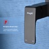 Смеситель Raglo настенный с гигиеническим душем черный