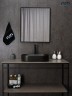 Раковина Gid N9020bg 53379 накладная черная графит 52.5x30.5x11.5