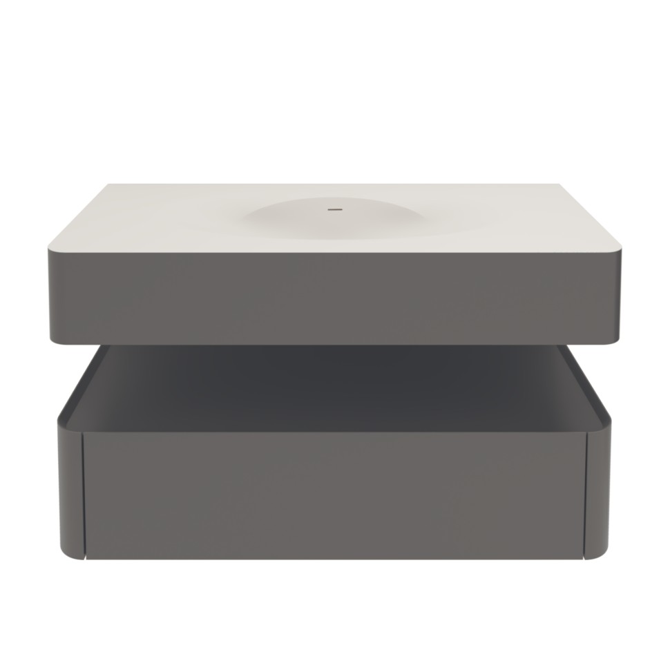 База под раковину Vincea  Caprise 1000 подвесная, 1 выкатной ящик soft close, серый матовый
