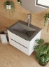 Раковина для ванной Uperwood Geo 70 см, графит