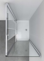 Душевой уголок Soft VSR-3SO8013CL, 1300*800, хром, стекло прозрачное