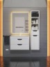 Тумба под раковину для ванной подвесная Uperwood Modul 61х44,4х55 см, белая/графит