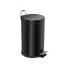 Ведро-контейнер BERGES для мусора с педалью 12 л, черное