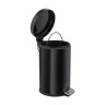 Ведро-контейнер BERGES для мусора с педалью 12 л, черное