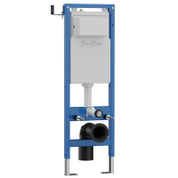 Комплект 2в1 IBERICA BLANCA инсталляция SILENCIO MINI, кнопка смыва INOX-R черный матовый (IB.001М.015.04)