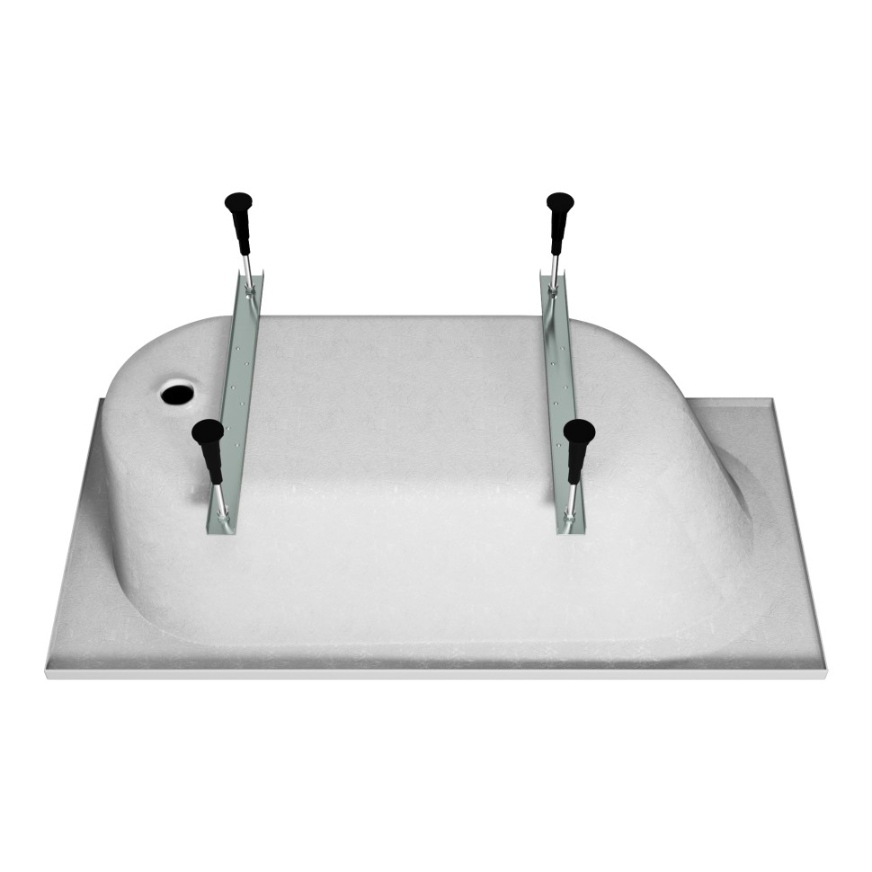 Ванна акриловая Vincea VBT-2B150-LG с ножками 1500*700*480, пристенная, цвет белый