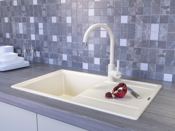 Смеситель для кухни Holstein, бежевый, Ho212063-328, Paulmark