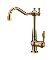 Смеситель для кухни Retro, золото, Re213226-G, Paulmark