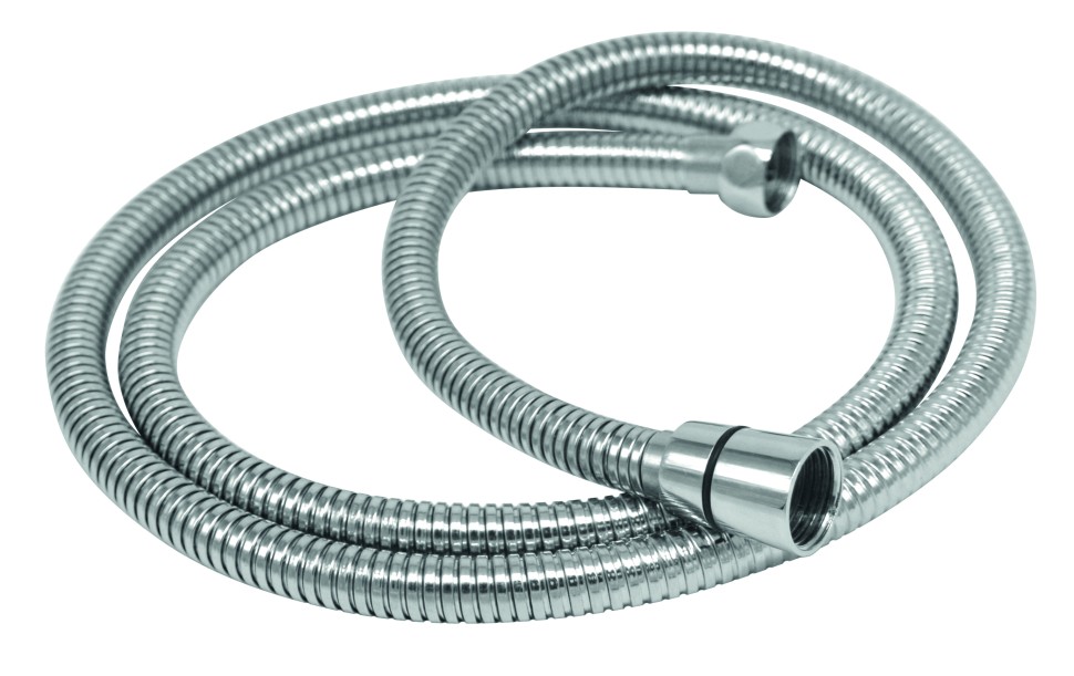 Шланг для душа 1,5 метра, нержавеющая сталь, пакет с картонным держателем 08001