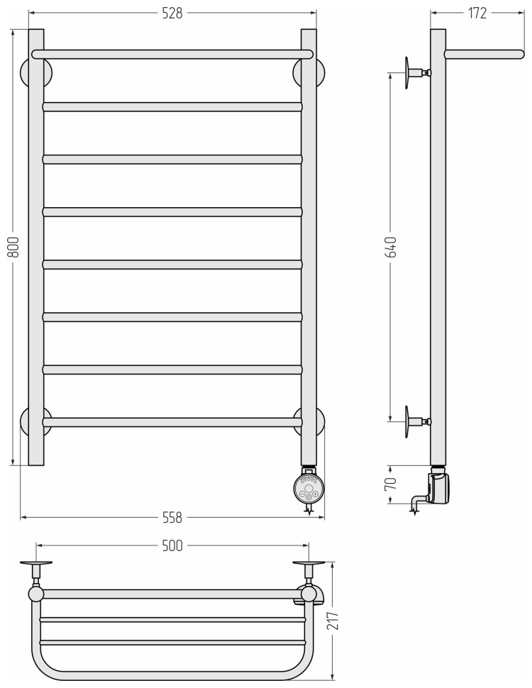 Формат 20 ТП 800х500 (Полка + 7) П16