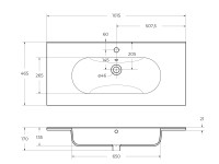 Керамическая раковина BelBagno LOVE LOV-1000-LVB