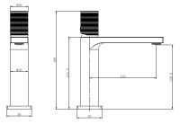 Смеситель для раковины Domus VBF-5DM01BG, брашированное золото