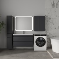 Тумба подвесная STYLE LINE "Атлантика 100", Люкс Плюс графит под раковину Атлантика 100