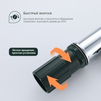 Смеситель Splenka для кухни с гибким изливом S05.43 Хром