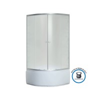 Душевой уголок Niagara Eco NG-005-14 (80х80х195) высокий поддон(39см),стекло матовое,2 места