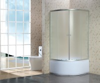 Душевой уголок Niagara Eco NG-005-14 (80х80х195) высокий поддон(39см),стекло матовое,2 места