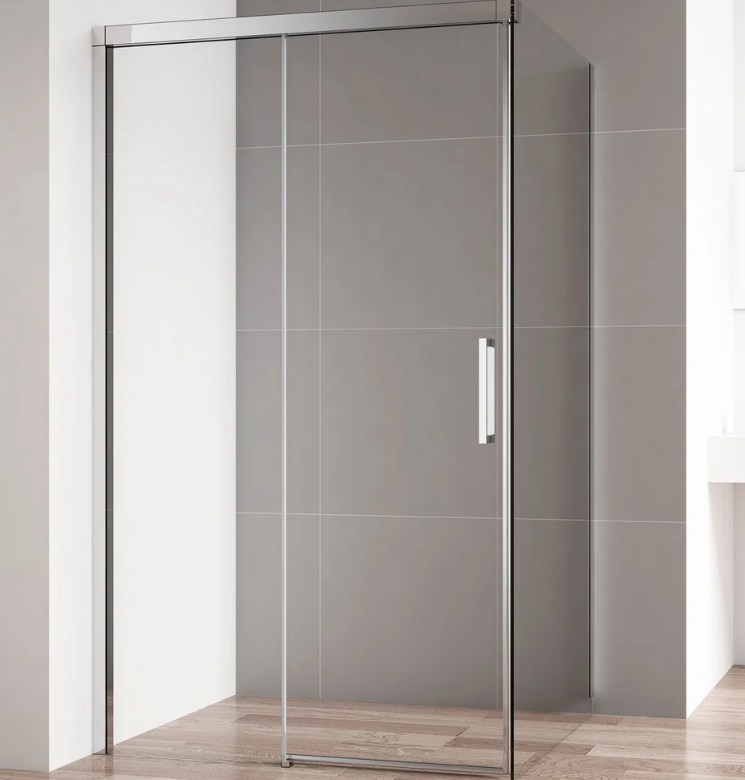 Универсальная боковая панель без пристенного профиля CEZARES DUET SOFT-90-FIX-C-Cr