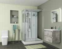Душевая кабина Niagara Premium NG-6012-01GQR (120х80х210) низкий поддон(16 см),стекло прозрачное,5 мест