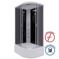 Душевая кабина Niagara Classic NG-2510-14LG (120х80х215) высокий поддон(40см),стекло тонированное,4 места