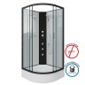 Душевая кабина Niagara Classic NG-6702-14BKG (100х100х200) средний поддон(26см),черный,стекло прозрачное,4 места