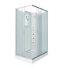 Душевая кабина Niagara Classic NG-43185-14QBKG (110х80х200) низкий поддон(13см),стекло матовое,3 места