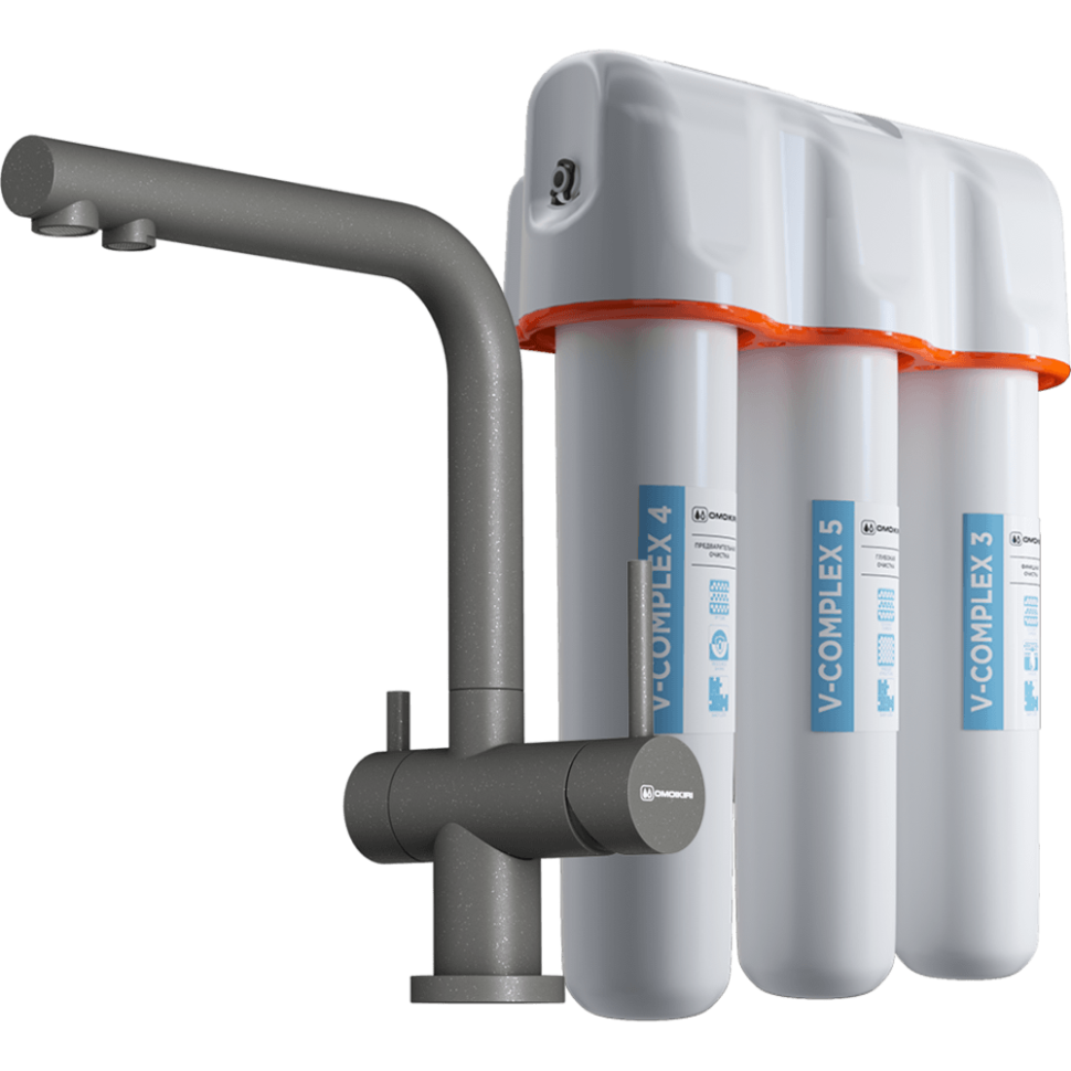 Комплект смеситель+фильтр Nagano-PL-P + Pure drop Lite