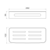 Полка Timo Luiro 18578/17 золото матовое