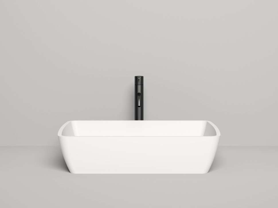 Раковина накладная GLORIA 11  покраска по RAL полностью 650х400х145 S-Stone Матовое