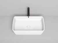 Раковина накладная GLORIA 11  покраска по RAL полностью 650х400х145 S-Stone Матовое