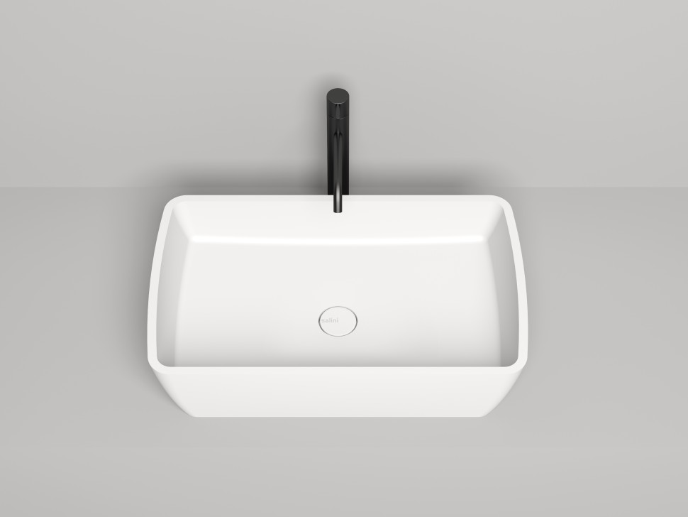 Раковина накладная GLORIA 11  покраска по RAL полностью 650х400х145 S-Stone Матовое