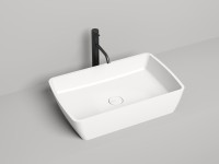 Раковина накладная GLORIA 11  покраска по RAL полностью 650х400х145 S-Stone Матовое