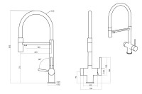 Смеситель EMAR EC-7024 ЕС - 7024 Matt Gold
