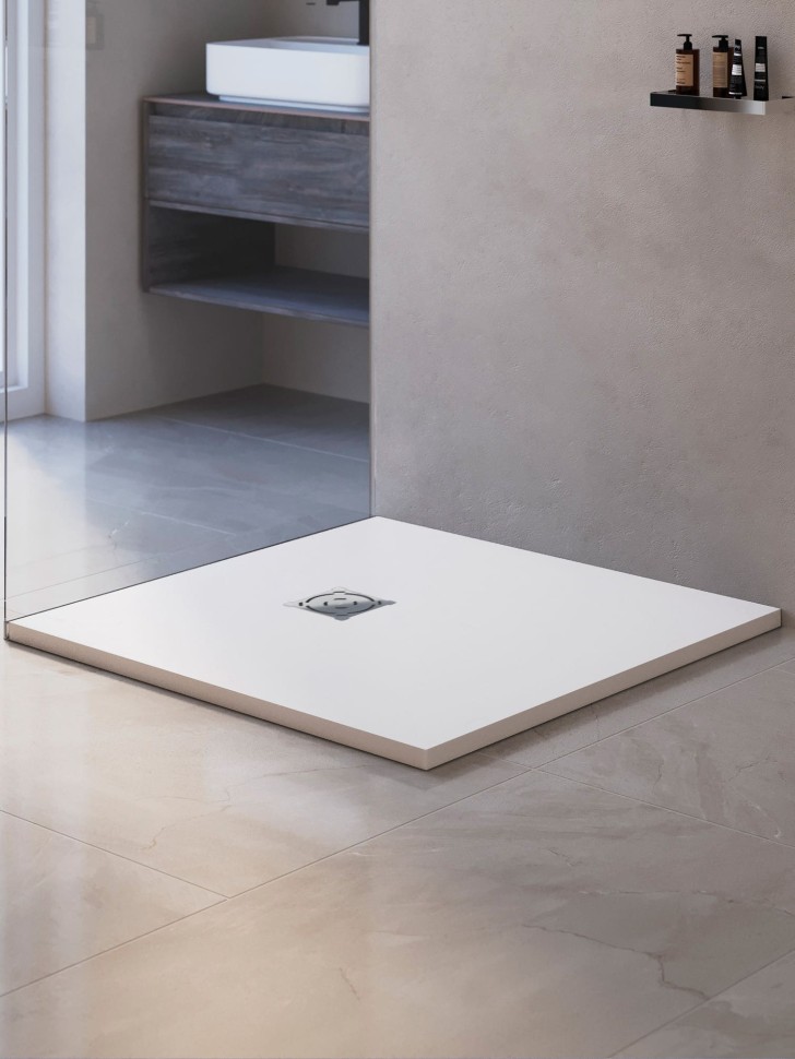 Душевой поддон квадратный RGW ST-W Белый (1000x1000)