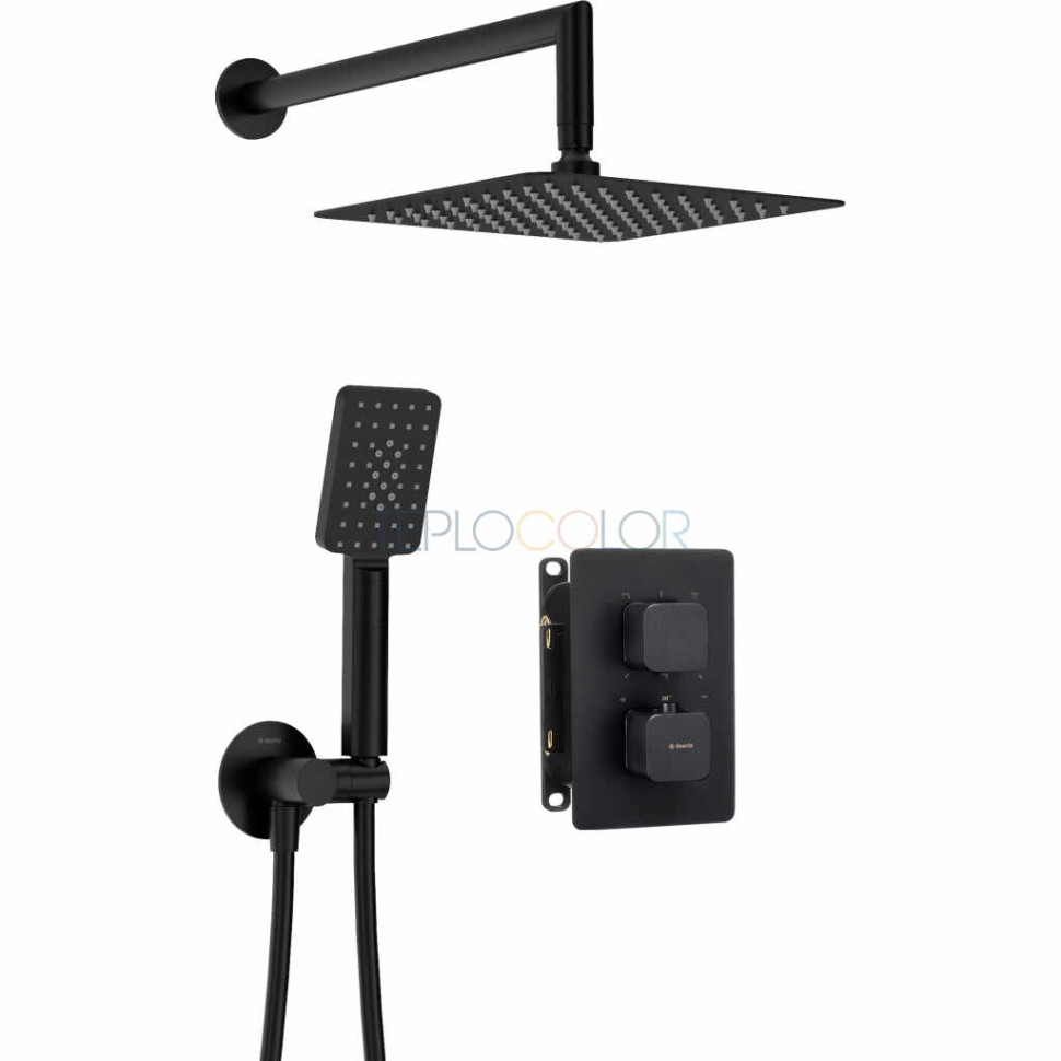 Набор для душа скрытого монтажа, с термостатическим BOXом