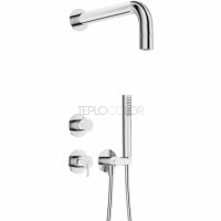 Набор для душа скрытого монтажа, с верхним душем