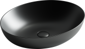 Умывальник чаша накладная овальная (цвет Черный Матовый) Element 520x395x130мм