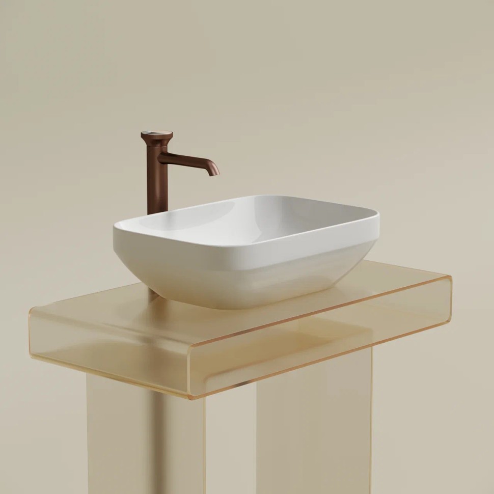 Умывальник чаша накладная прямоугольная Element 500x359x145мм