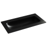 Раковина накладная мебельная CERAMICANOVA Grace прямоугольная 910x457x137 с отверстием под смеситель цвет черный матовый CN7019MB