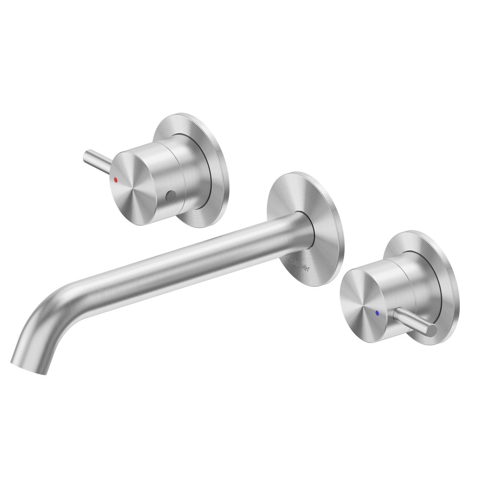 Смеситель ABBER Wasser Kreis 316 AF81123BST-L для раковины скрытого монтажа, брашированная сталь