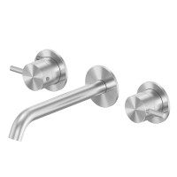 Смеситель ABBER Wasser Kreis 316 AF81123BST-L для раковины скрытого монтажа, брашированная сталь